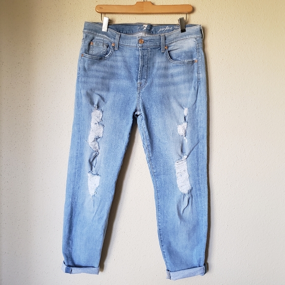 7 For All Mankind Josefina Skinny Boyfriend Jeans - Picture 2 of 10